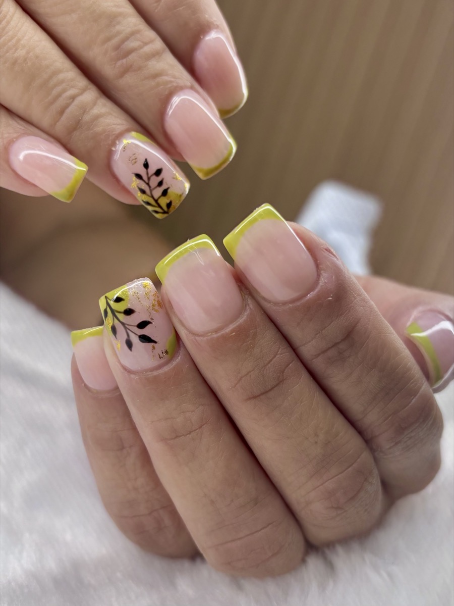 Glitter nail art
